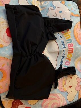 Black Bow Detail bikini Top